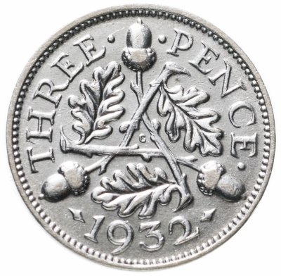 купить Великобритания 3 пенса 1932