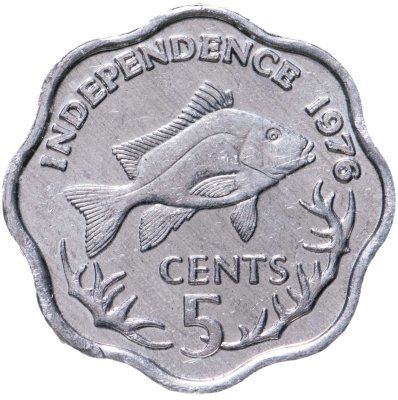 купить Сейшелы 5 центов (cents) 1976 Декларация независимости