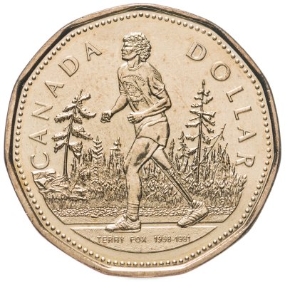 купить Канада 1 доллар (dollar) 2005 25 лет Марафону Надежды