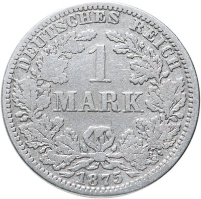 купить Германия 1 марка (mark) 1875 A знак монетного двора: "A" - Берлин