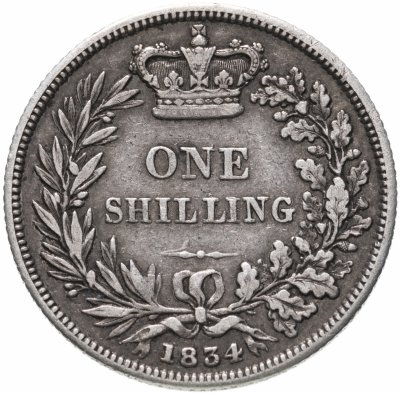 купить Великобритания 1 шиллинг (shilling) 1834