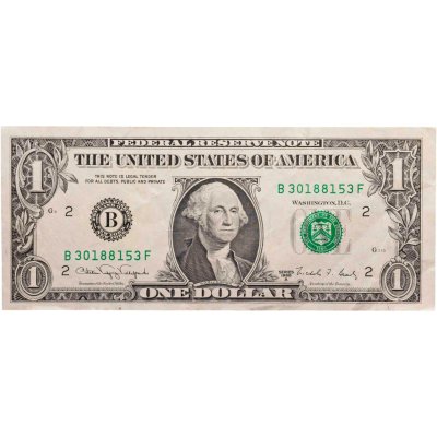 купить США 1 доллар 1988A (Pick 480b) B-Нью Йорк