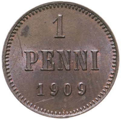 купить 1 пенни (penni) 1909