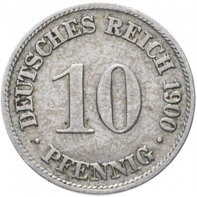 купить Германия 10 пфеннигов (pfennig) 1900