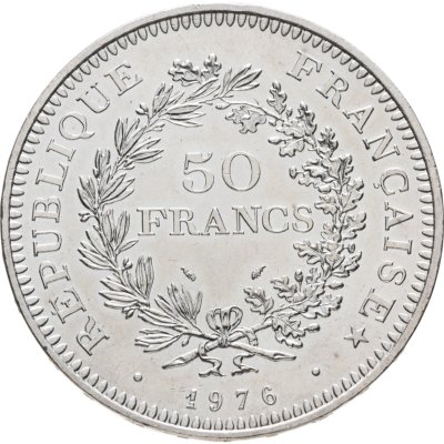 купить Франция 50 франков (francs) 1976 Свобода, равенство, братство