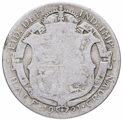 купить Великобритания 1/2 кроны (crown) 1921