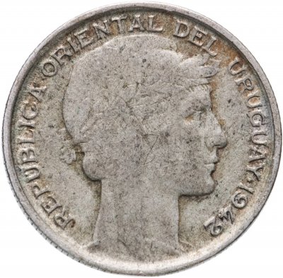 купить Уругвай 20 сентесимо (centesimos) 1942