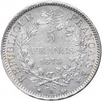 купить Франция 5 франков 1873 A