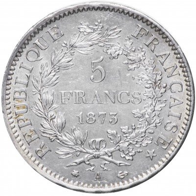 купить Франция 5 франков 1873 A