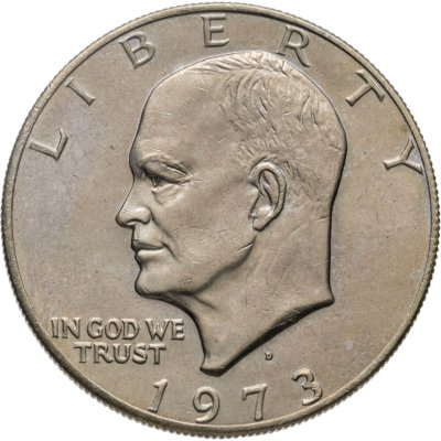 купить США 1 доллар (dollar) 1973 доллар Эйзенхауэра Монетный двор D (Денвер)