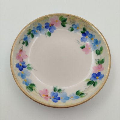 купить Розетка с цветочным декором, фарфор, роспись, люстр, золочение, Кузнецовский фарфор, Россия, 1990-2010 гг.