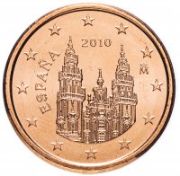 Купить Испания 1 цент (cent) 2010