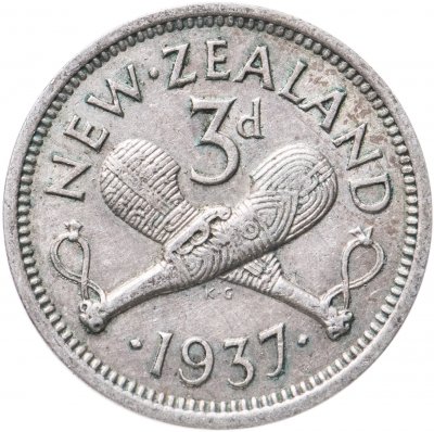 купить Новая Зеландия 3 пенса (pence) 1937