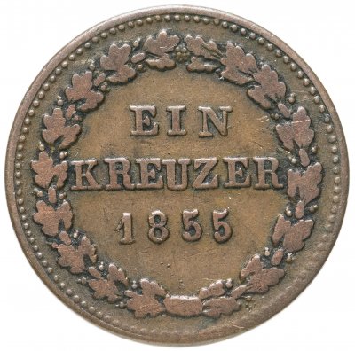 купить Германия, Нассау 1 крейцер 1855