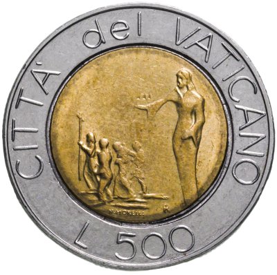 купить Ватикан 500 лир (lire) 1991