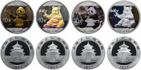 Купить Китай 10 юань 2017 "Набор Панда Prestige set", в футляре с сертификатом