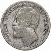 Купить Норвегия 1 крона (krona) 1875