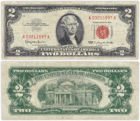 купить США 2 доллара 1963 (Pick 382a)