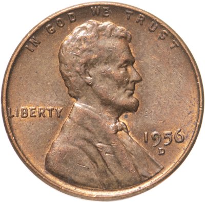 купить США 1 цент 1956 D