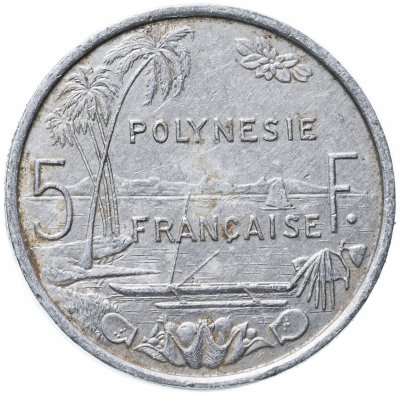 купить Французская Полинезия 5 франков (francs) 1999