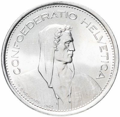 купить Швейцария 5 франков 1969