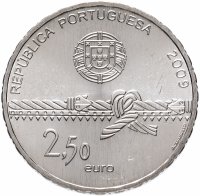 Купить Португалия 2,5 евро 2009 "Белем (Belem)"