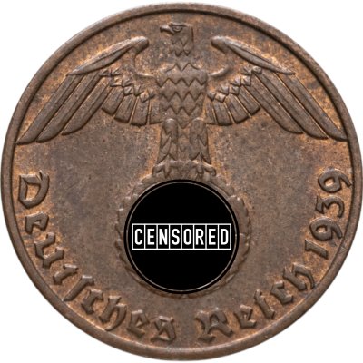 купить Германия (Третий рейх) 1 рейхспфенниг (reichspfennig) 1939 J