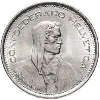 Купить Швейцария 5 франков (francs) 1965-1969