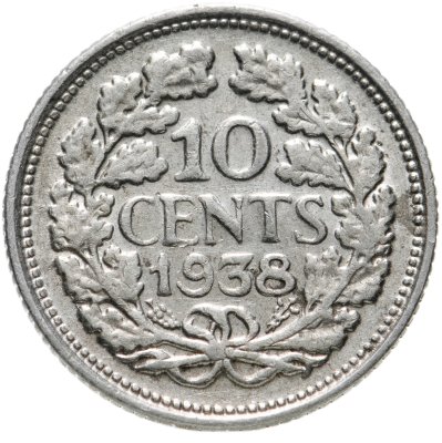 купить Нидерланды 10 центов (cents) 1938