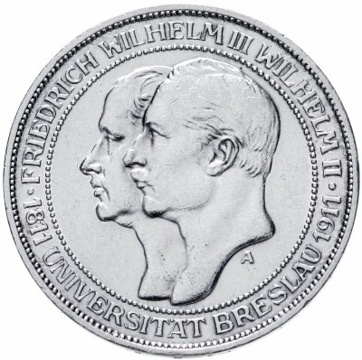 купить Германская империя 3 марки (mark) 1911 "Бреславский университет"
