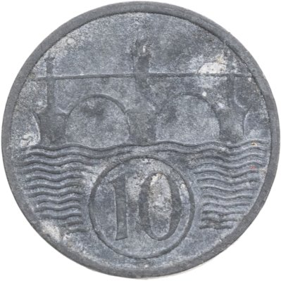 купить Богемия и Моравия 10 геллеров (haleru) 1944