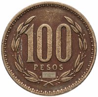 Купить Чили 100 песо 1981-2000, случайная дата