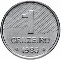 Купить Бразилия 1 крузейро (cruzeiros) 1985 "ФАО - Сахарный тростник"
