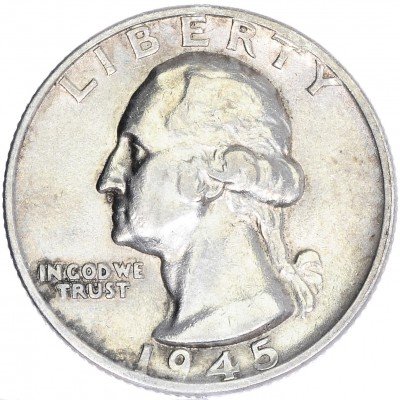 купить США 25 центов (квотер) 1945