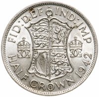 купить Великобритания 1/2 кроны 1942