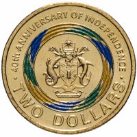 купить Соломоновы Острова 2 доллара (dollars) 2018 "40 лет Независимости"