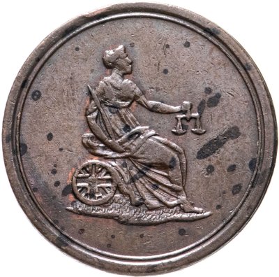 купить Колумбия жетон 1800-1900 император, фемида, 'колумбийский фартинг'