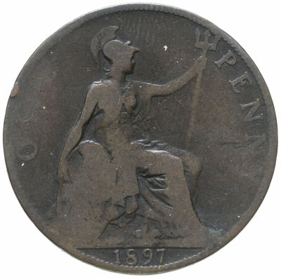 купить Великобритания 1 пенни (penny) 1897