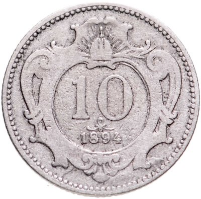 купить Австрия 10 геллеров (heller) 1894