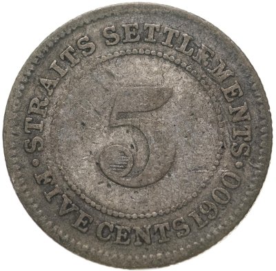 купить Стрейтс Сетлментс 5 центов (cents) 1900