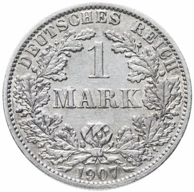 купить Германия, Германская Империя 1 марка 1907 "А" - Берлин