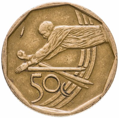 купить ЮАР 50 центов (cents) 2003 Чемпионат мира по крикету в Южной Африке 2003