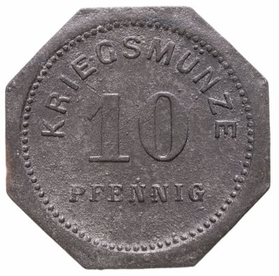 купить Германия (Бенсхайм) нотгельд 10 пфеннигов 1917