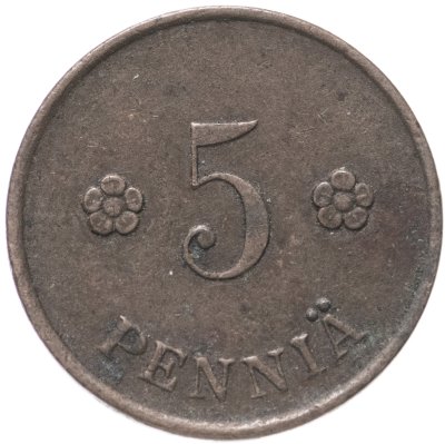 купить Финляндия 5 пенни (pennia) 1918