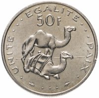 купить 50 франков (francs) 1991 Джибути