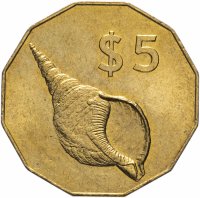 Купить Острова Кука 5 долларов (dollars) 2003