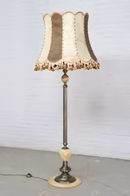 купить Торшер, металл, оникс, ткань, Италия, 1900-1970 гг.