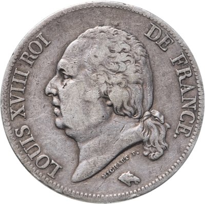 купить Франция 5 франков 1823