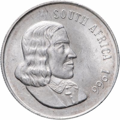 купить ЮАР 1 ранд (рэнд, rand) 1966 надпись SOUTH AFRICA