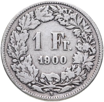 купить Швейцария 1 франк (franc) 1900